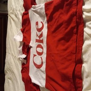 Coca Cola Jersey unisex size S teen cotton and polyester blend pullover shirt